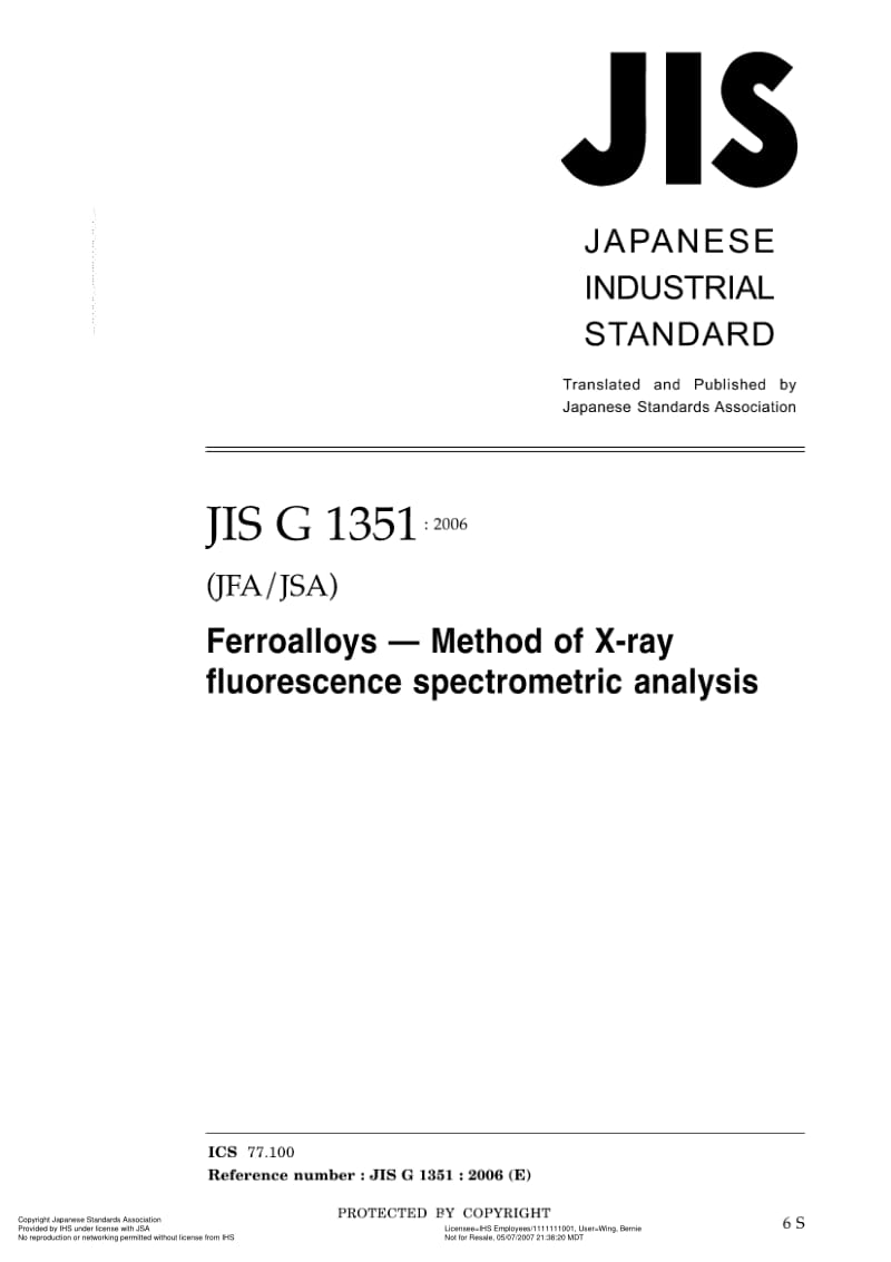 JIS-G-1351-2006-ENG.pdf_第1页