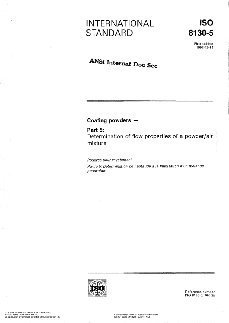 ISO-8130-5-1992.pdf_第1页