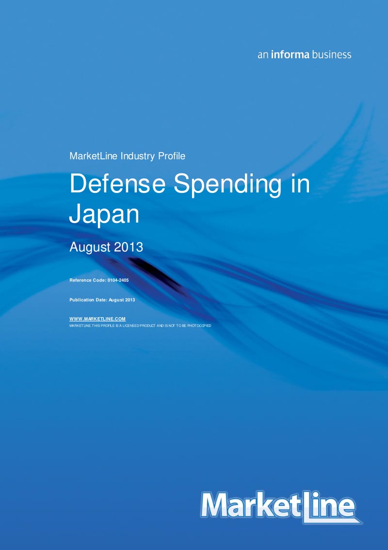 Industry Report - Defense Spending in Japan.pdf_第1页