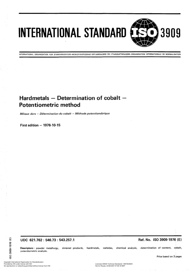 ISO-3909-1976.pdf_第1页