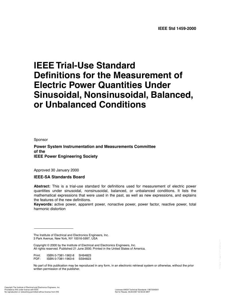 IEEE-1459-2000.pdf_第1页