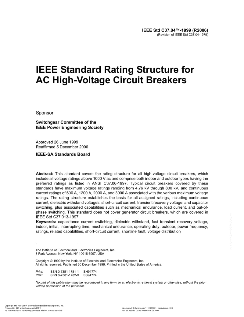 IEEE-C37.04-1999-R2006.pdf_第1页