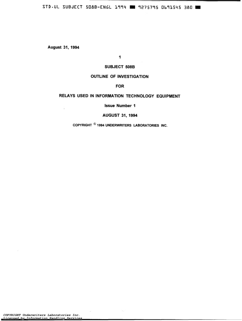 UL-SUBJECT-508B-1994.pdf_第1页