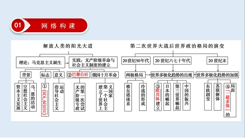 2019大一轮高考总复习历史（人民版）课件：专题提升课5 解放人类的阳光大道及当今世界政治格局的多极化趋势.ppt_第3页