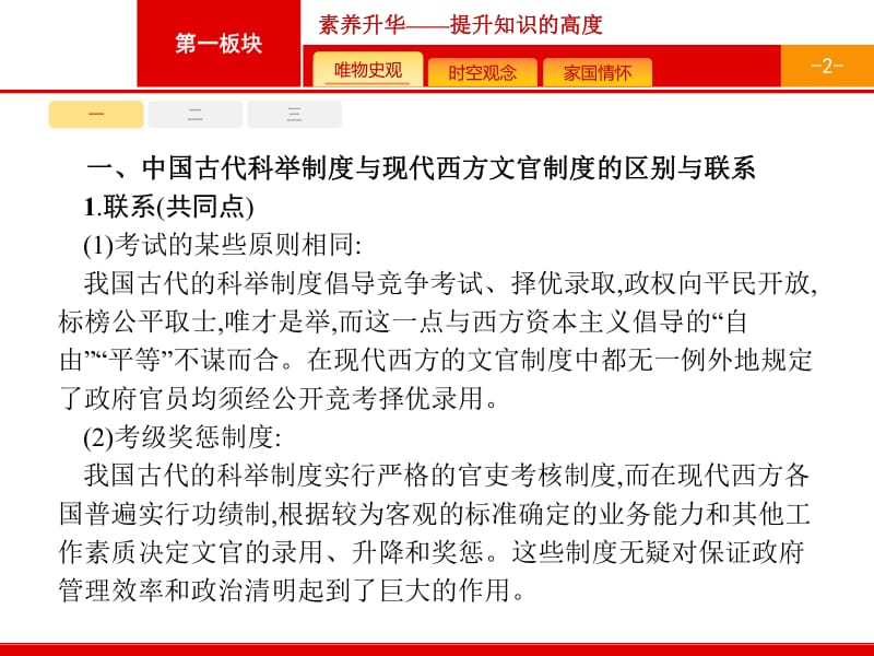 2019届二轮高中历史总复习配套课件： 第一板块　中国古代史 素养升华——提升知识的高度.pdf_第2页