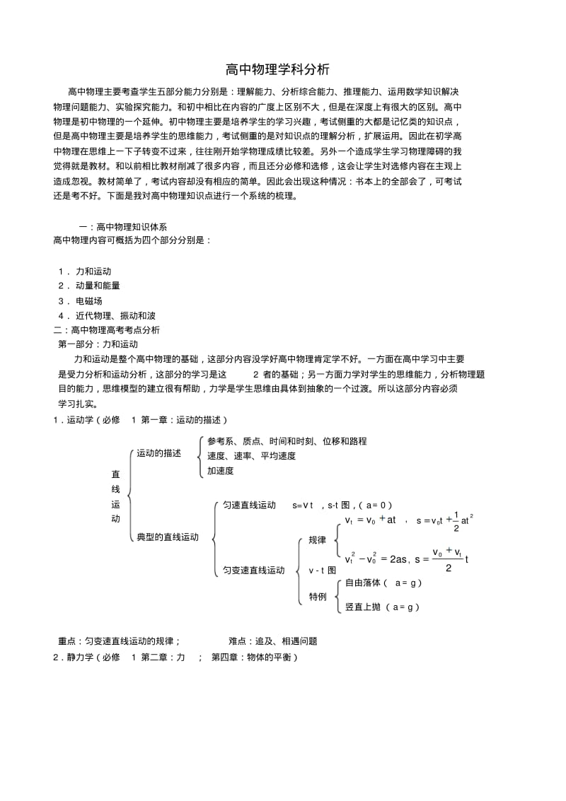 高中物理教材分析.pdf_第1页