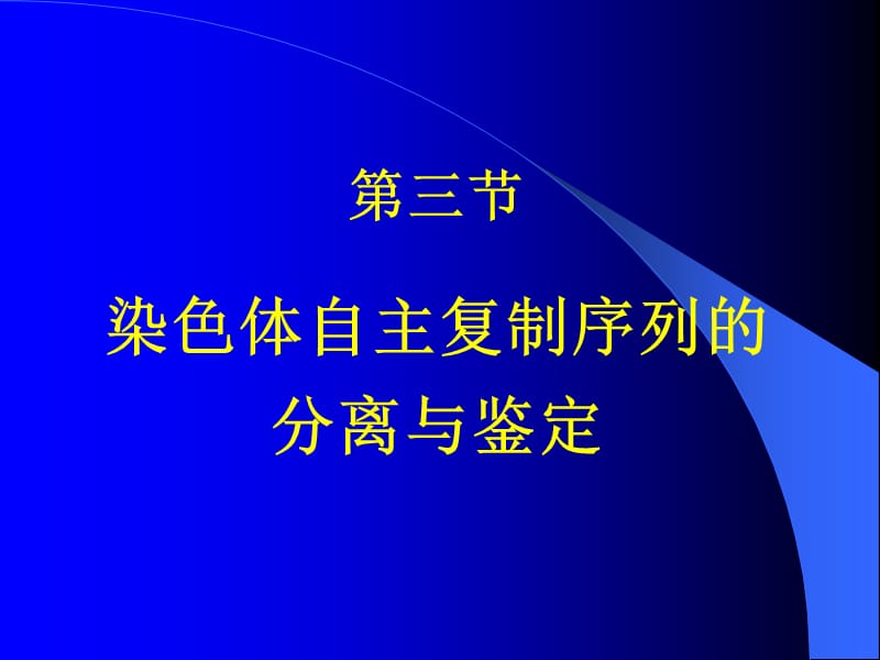 第三节染色体自主复制序列的分离与鉴定.ppt_第1页