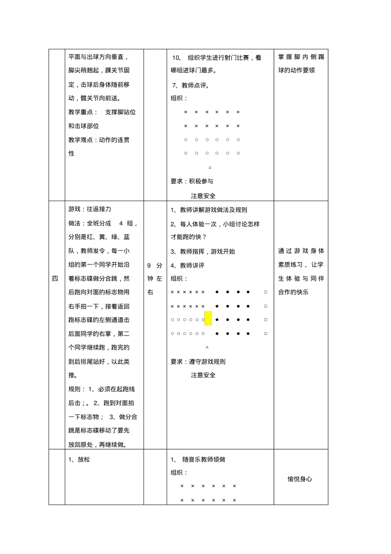 小学体育足球：《脚内侧踢球》教学设计.pdf_第3页