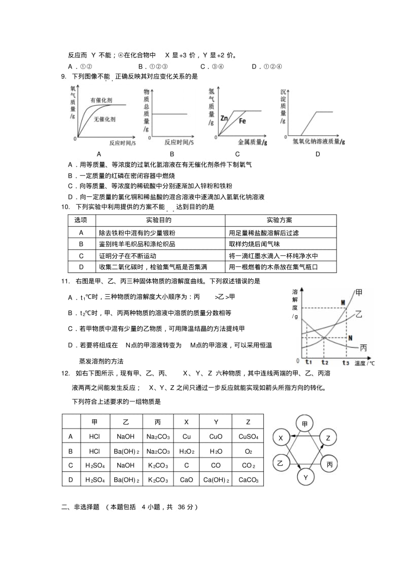 江苏省连云港市2014年中考化学试题(word版,含答案).pdf_第2页