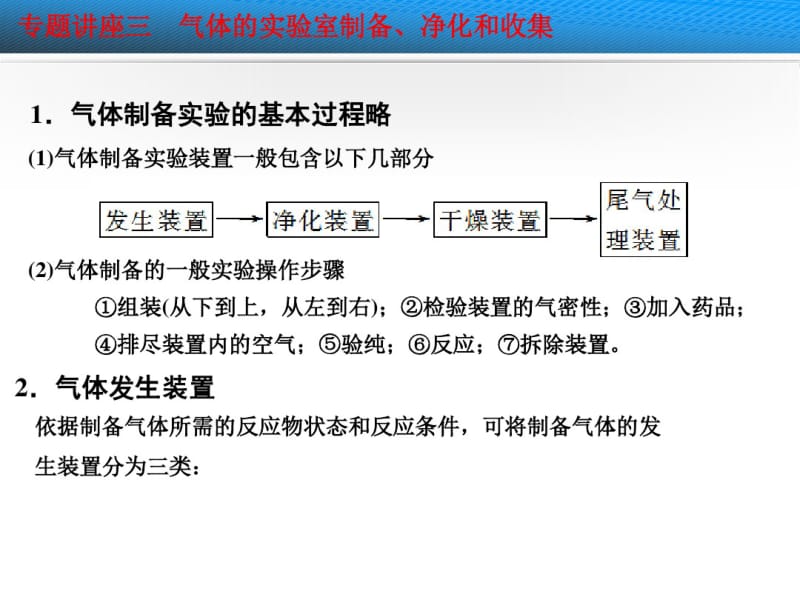 2014步步高大一轮复习_第4章——专题讲座三气体的实验室制备、净化和收集..pdf_第2页