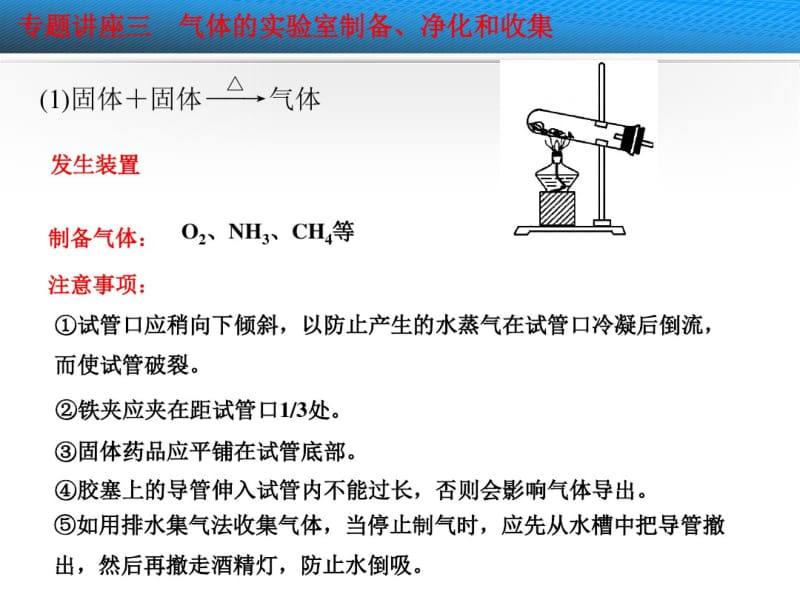 2014步步高大一轮复习_第4章——专题讲座三气体的实验室制备、净化和收集..pdf_第3页