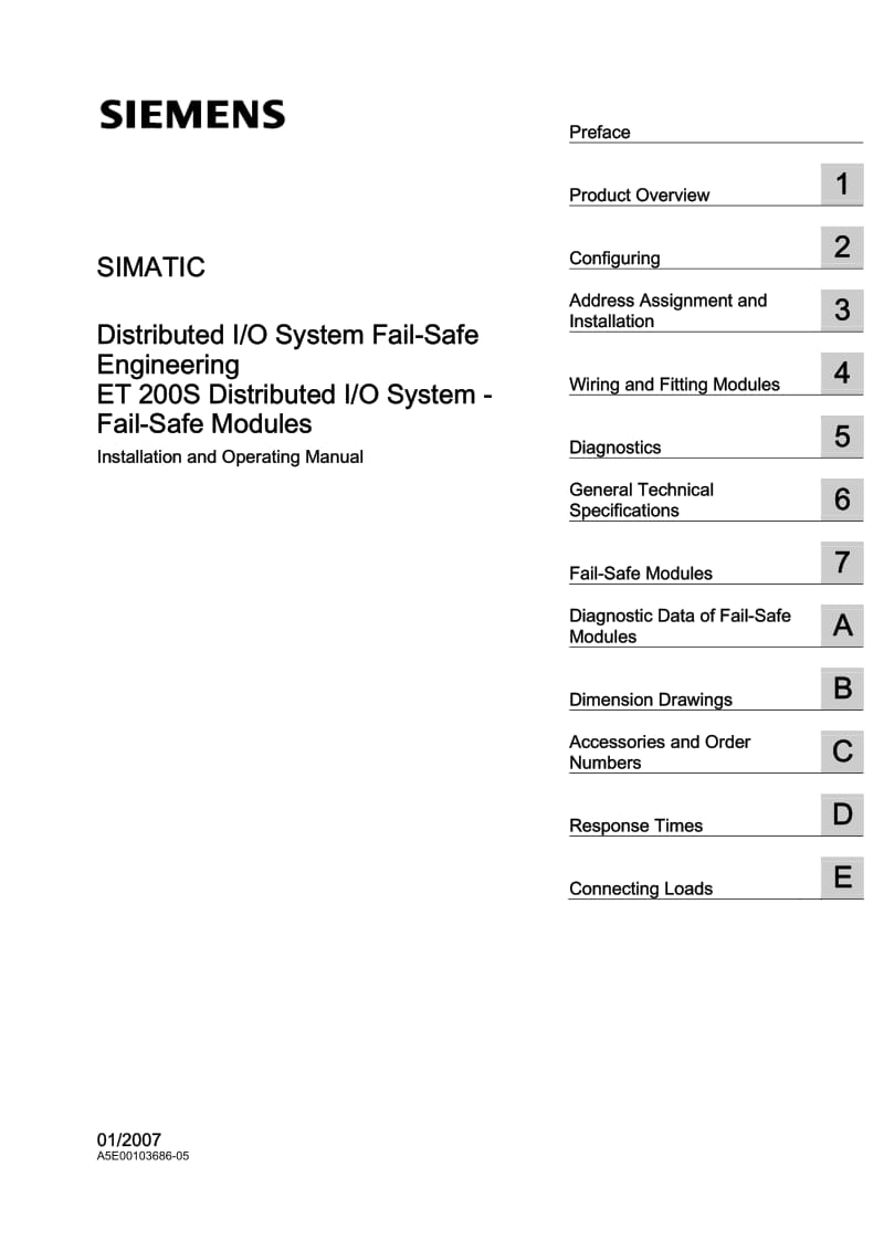 分布式 IO 系统 ET200S 故障安全模块.pdf_第1页