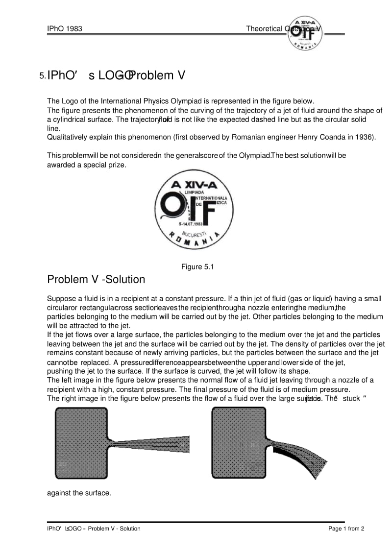 国际物理林匹克竞赛试题ThQ_V_IPhOx27sLogo_Solution1983.pdf_第1页