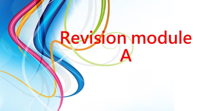 新外研版七年级英语上Revision-Module-A精品资料.pdf_第1页