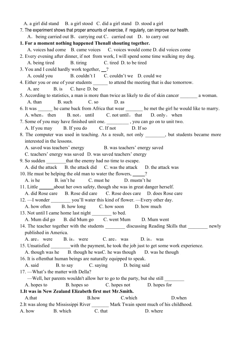 英语特殊句式高考真题.doc_第2页