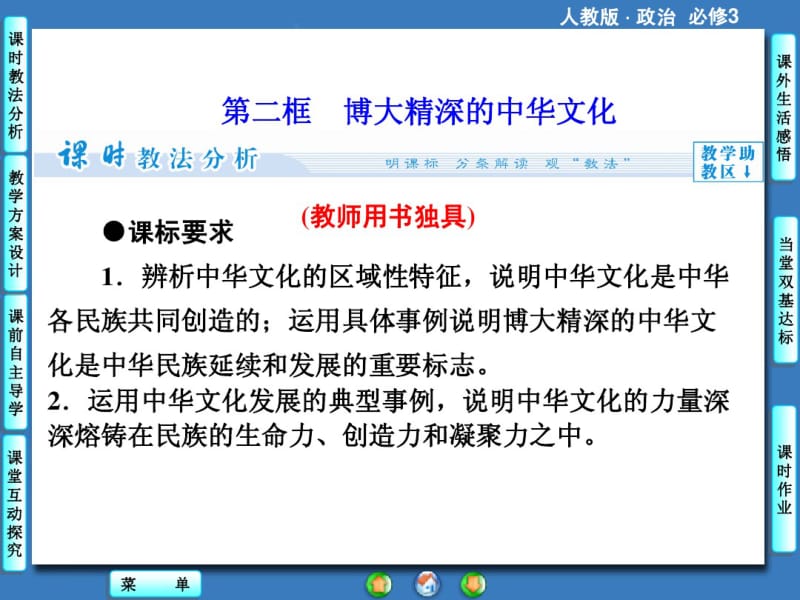 (人教版)高中政治必修三：第6课《我们的中华文化》课件2.pdf_第1页