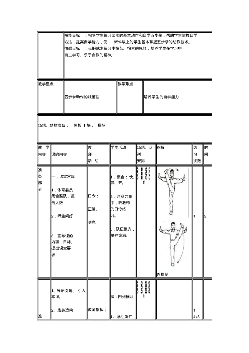 《武术——五步拳》教学设计.pdf_第2页