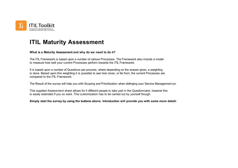 ITIL考试-Maturity_Assessment.xls_第1页