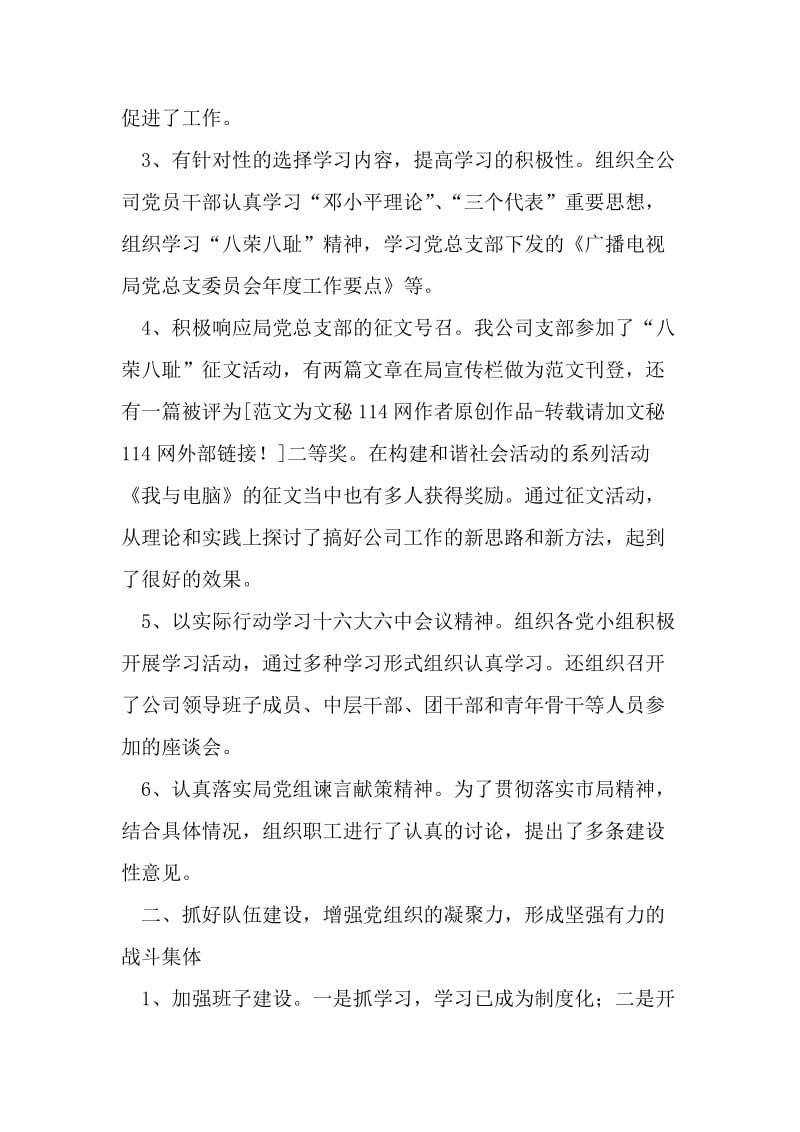 广电网络公司党支部工作总结.doc_第2页