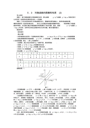 2013年秋北师大版必修1示范教案3.5.3对数函数的图像和性质(2).pdf