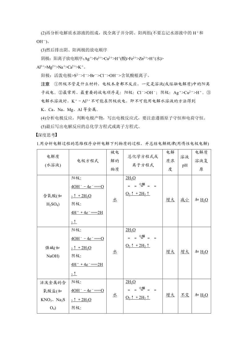 【新教材】高考化学专题精讲：电解池、金属的电化学腐蚀与防护【含例题】.DOC_第2页