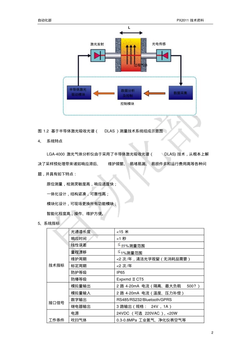 LGA-4000激光气体分析仪要点.pdf_第2页