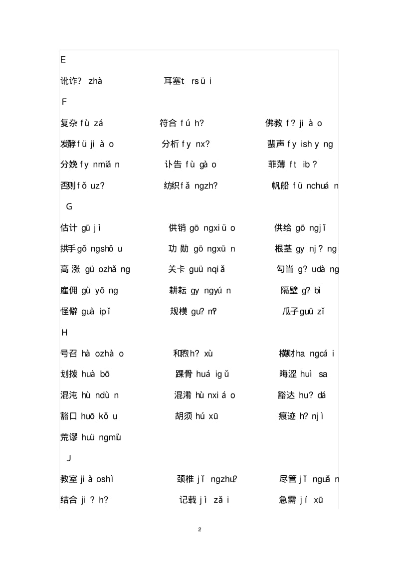 普通话水平测试中易错的双音节词语要点.pdf_第2页