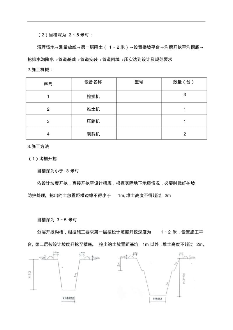 沟槽开挖施工组织设计方案.pdf_第3页