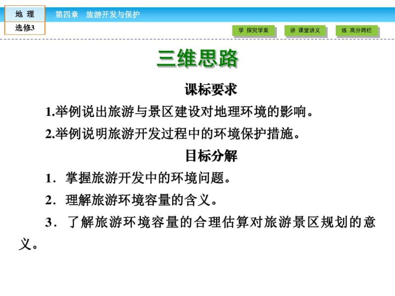 2016-2017学年高中(人教版)地理选修3课件：第4章旅游开发与保护第2节.pdf_第2页