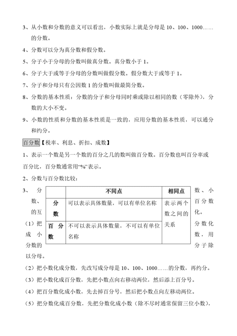 沪教版小升初数学总复习知识概念汇总(全).pdf_第3页