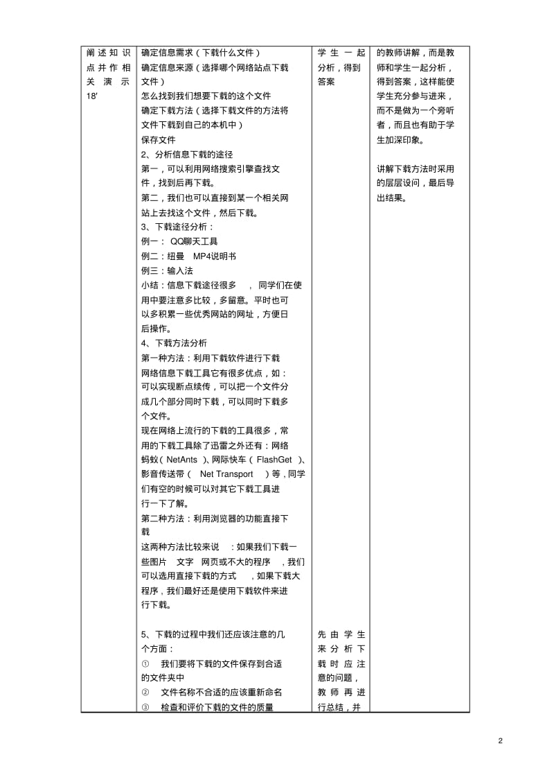 高中信息技术网络信息的下载教案沪教版必修1.pdf_第2页