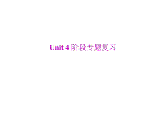 人教版新目标八年级下册Unit4专题复习课件(35张).pdf