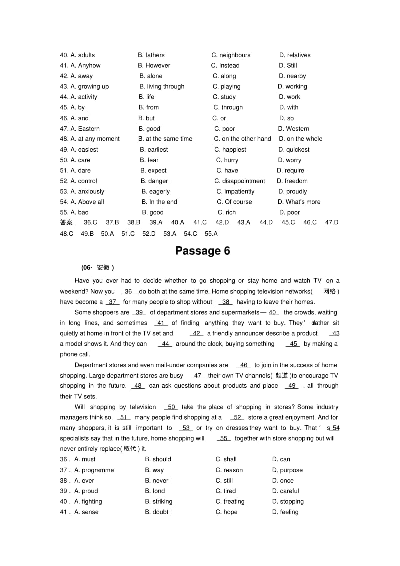 全国各地10年高考英语试题分类汇编：.docx.pdf_第2页
