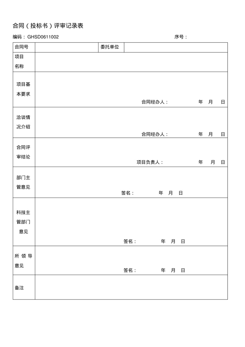 合同(投标书)评审记录表.pdf_第1页