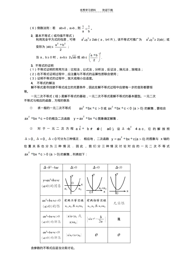 【优质文档】高三不等式复习(教师版).pdf_第2页