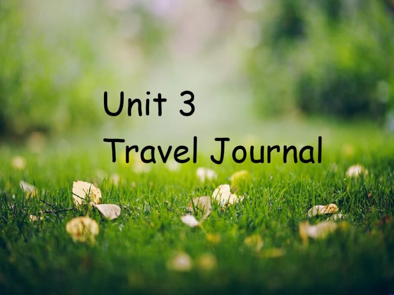 高一英语课件：Unit3《Traveljournal》(新人教版必修1).pdf_第1页