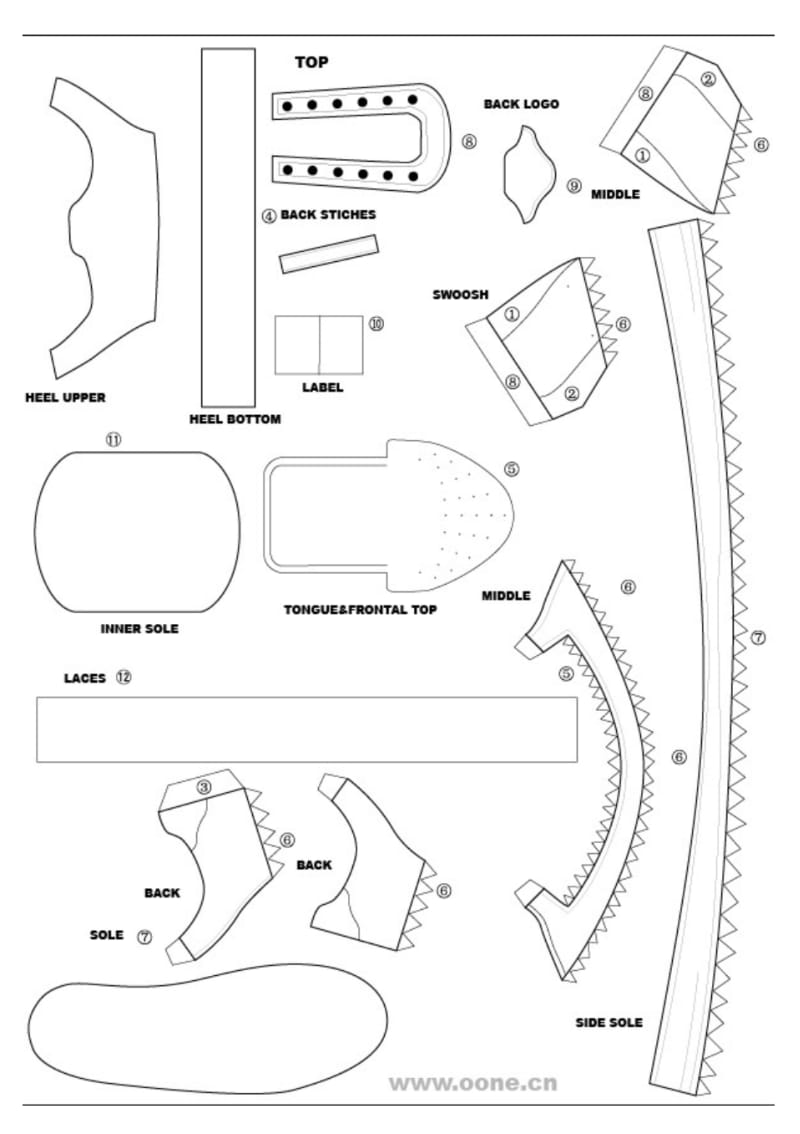 NIKE运动鞋纸模图纸.pdf_第3页