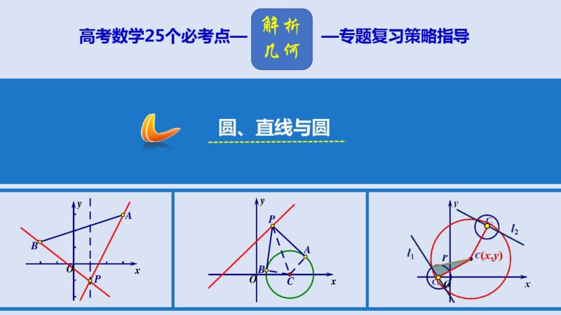 高考数学25个必考点专题18圆、直线与圆课件.pdf_第1页