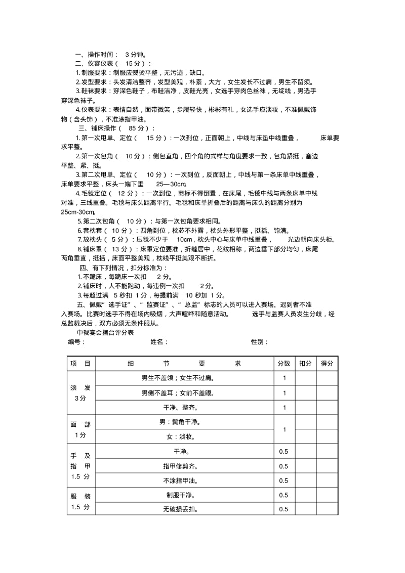 酒店服务技能竞赛方案.pdf_第2页