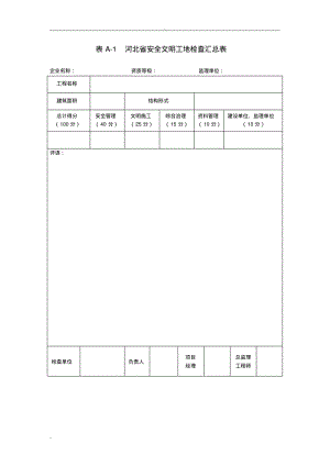 河北省安全文明工地安全管理检查表.pdf