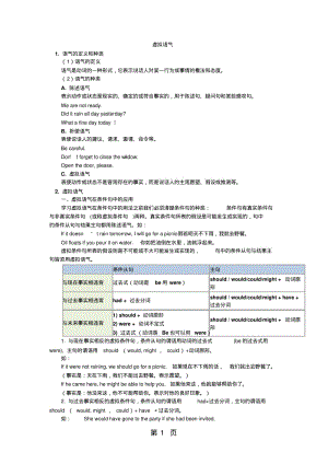 北师大版高中英语语法虚拟语气.pdf