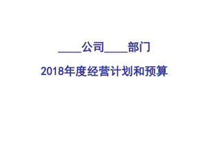 2019年度经营计划和预算(部门)课件(0619074911).pdf