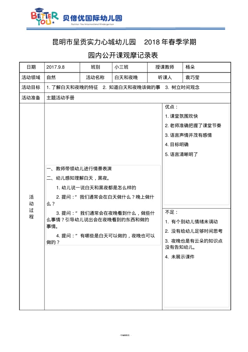 公开课观摩记录表.pdf_第1页