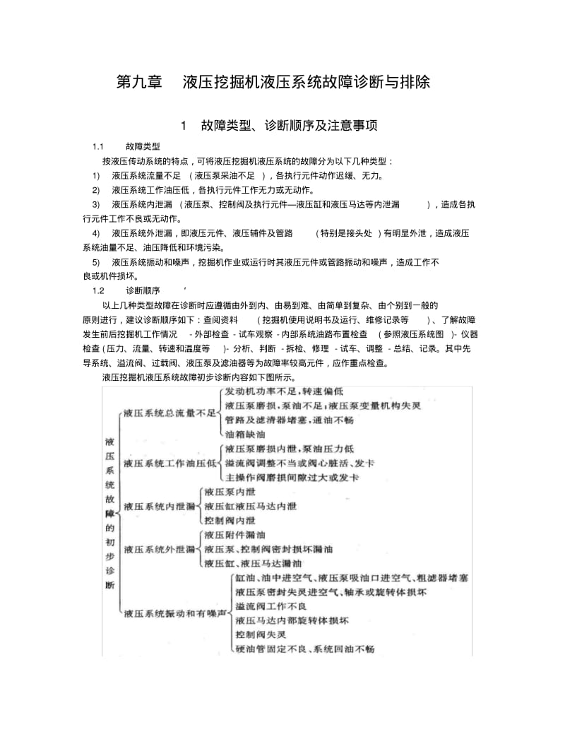 第9章--液压挖掘机液压系统故障诊断与排除..pdf_第1页