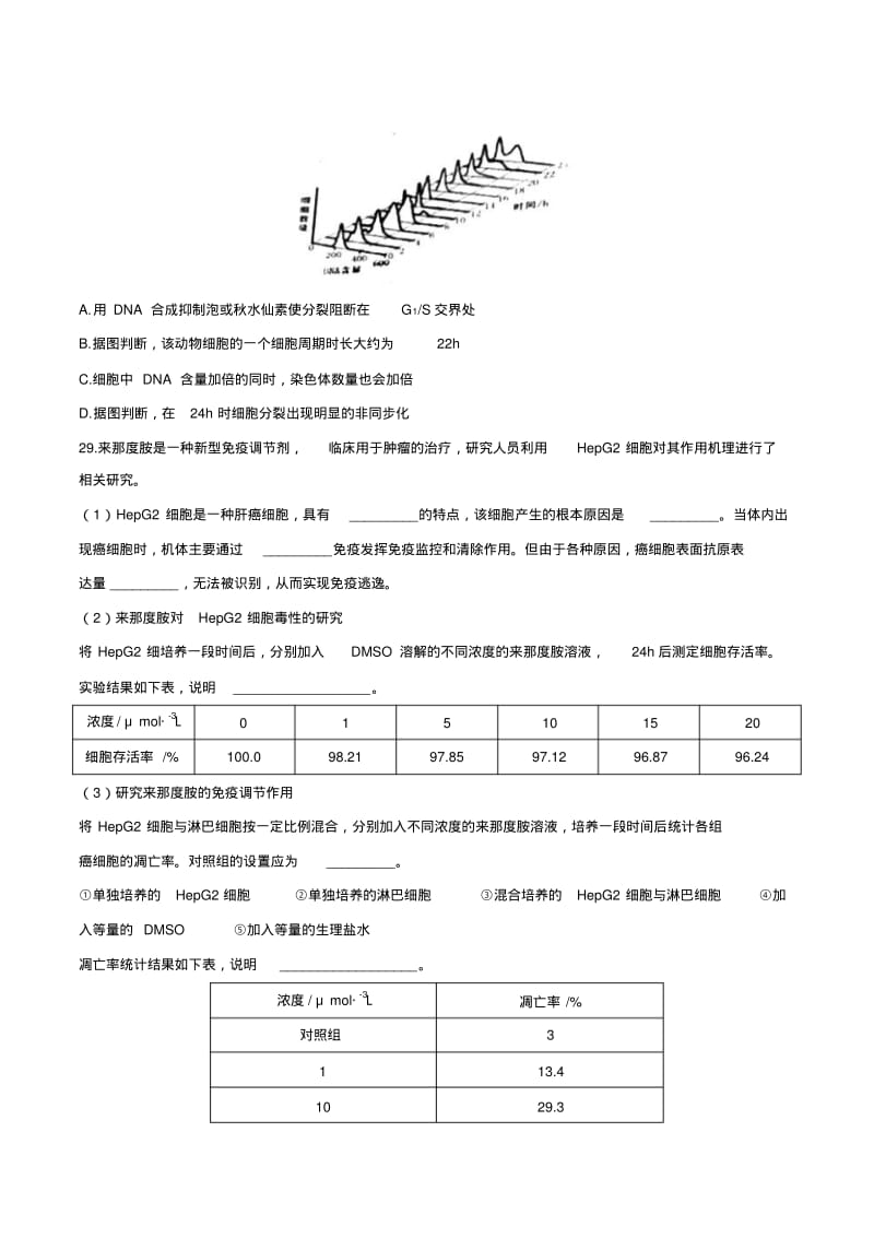 北京市石景山区2019届高三统一测试理综生物试题.pdf_第2页