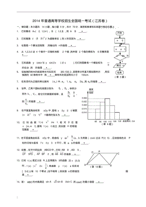2014年江苏高考数学试卷(版).pdf
