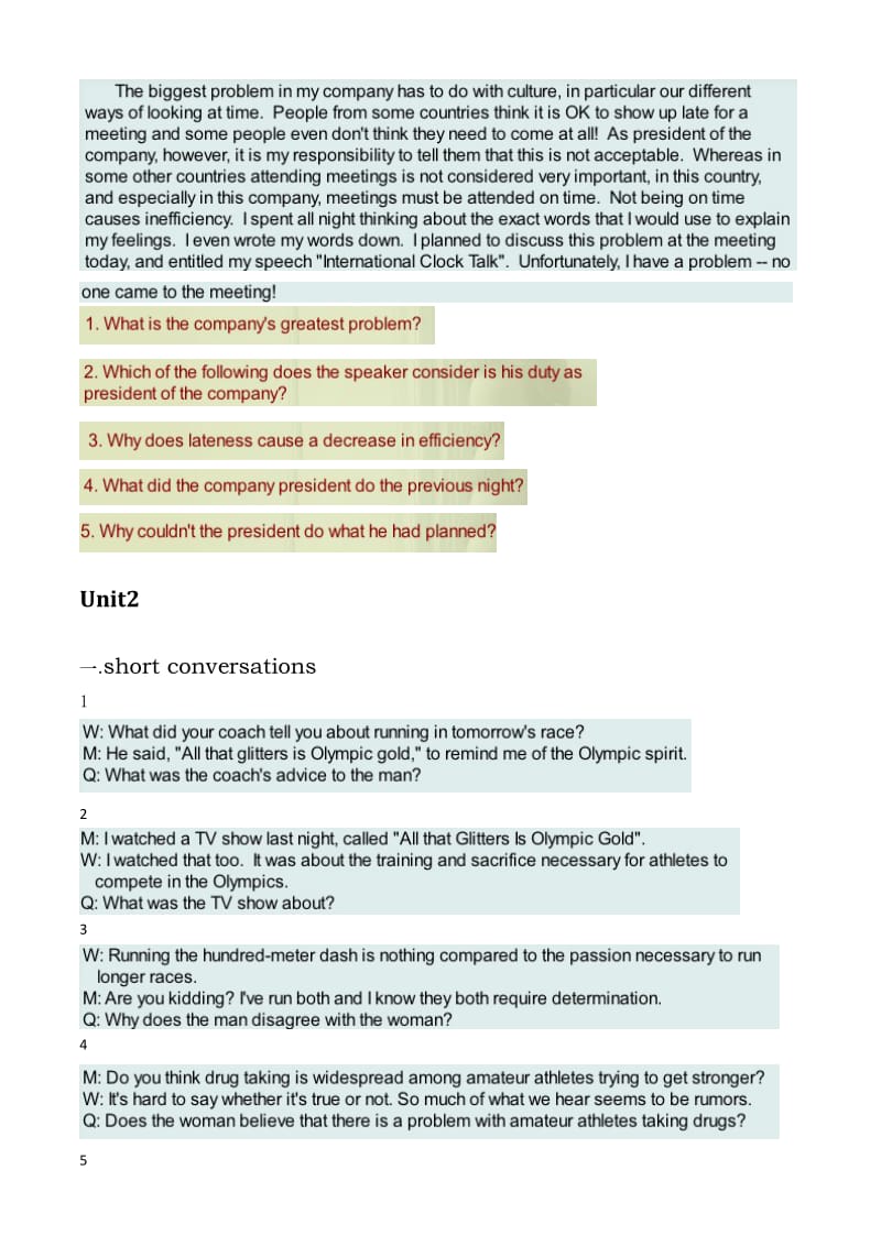 新视野大学英语听说教程2(第二版)听力原文及答案1-10全.doc_第3页