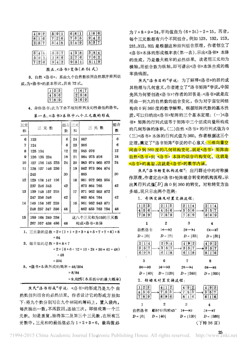 洛书的数学研究_焦氏_洛书矩阵_学说_焦蔚芳.pdf_第3页