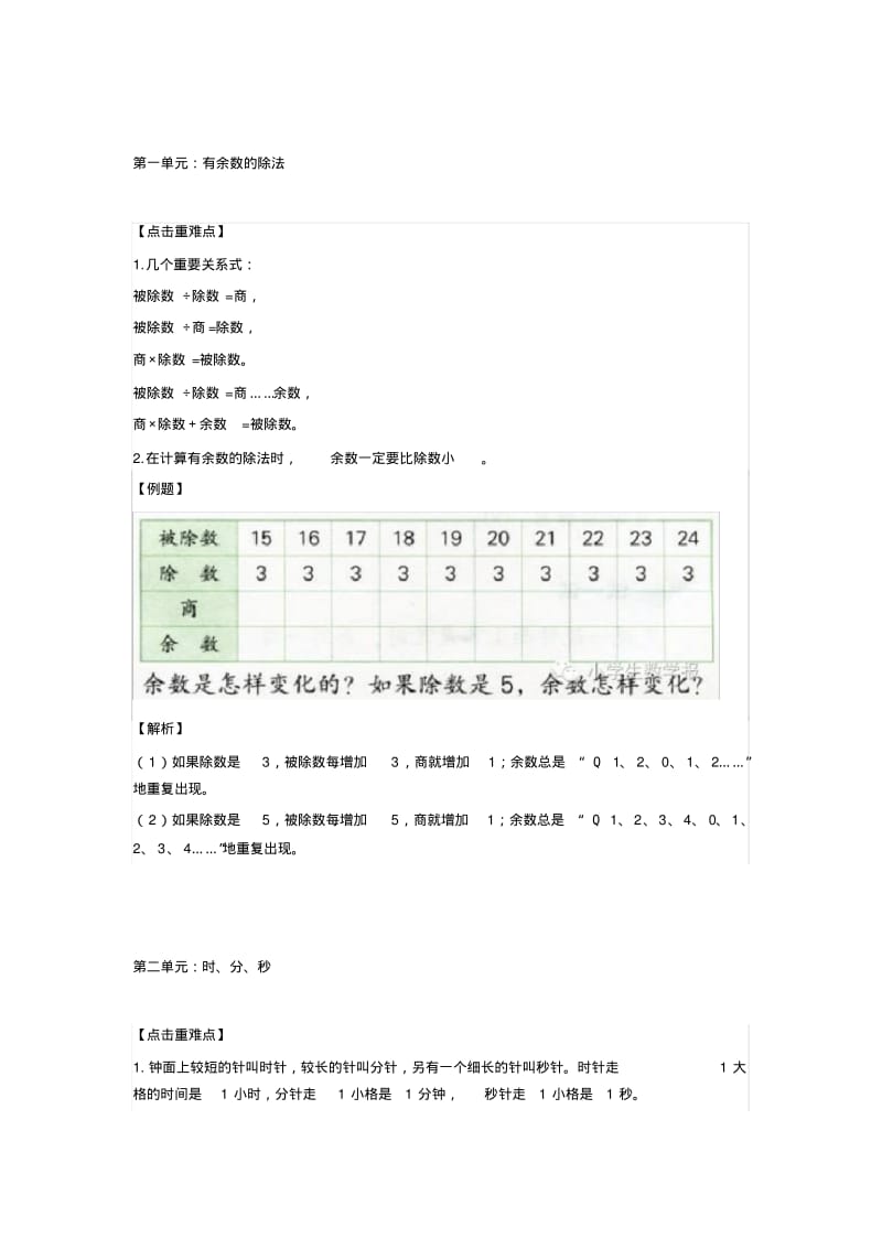 二年级数学下册期末复习宝典：重难点、易错题.pdf_第1页