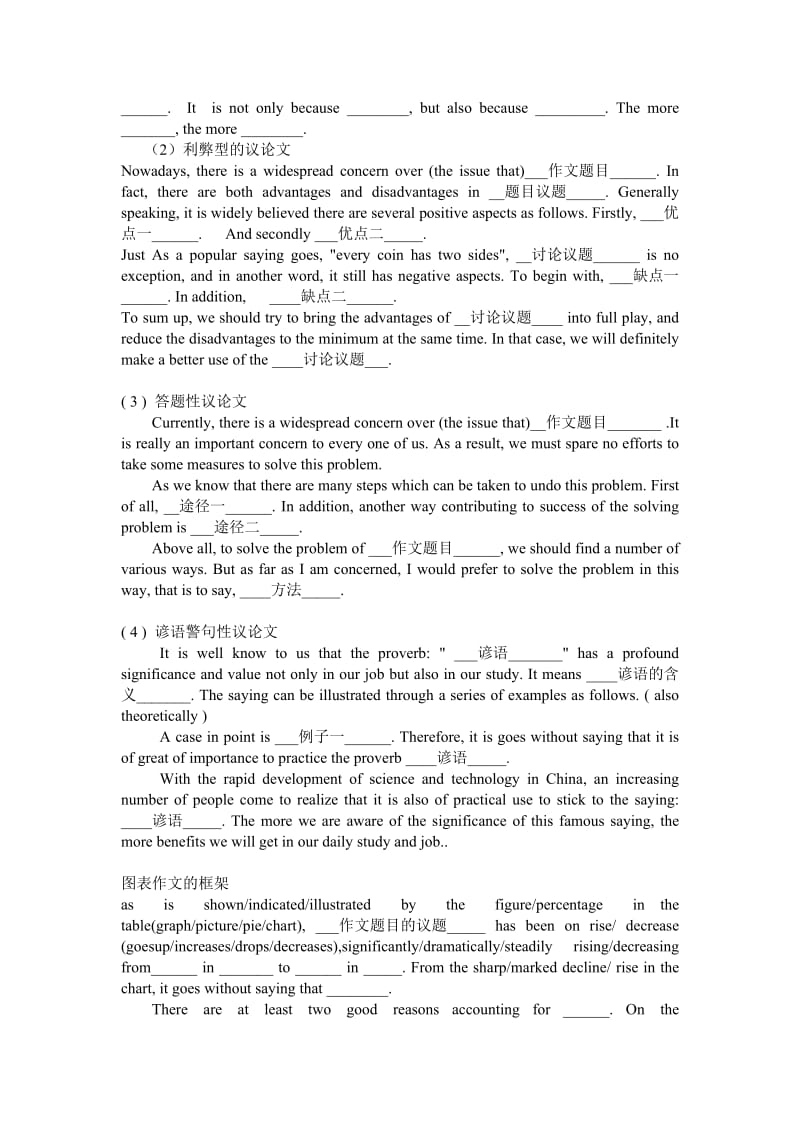 大学英语四级英语万能模版.doc_第3页